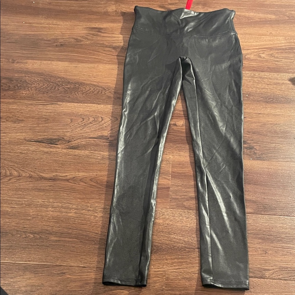 SPANX Shiny Black Leggings